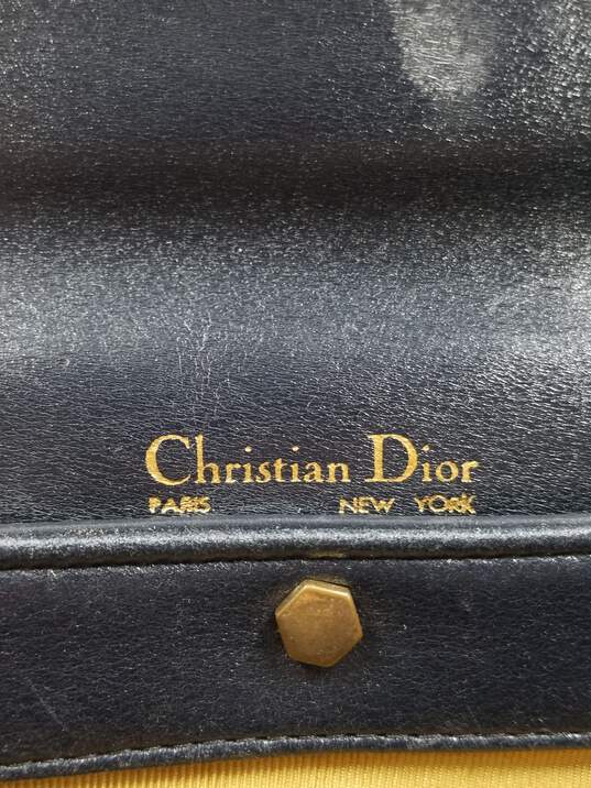 Authentic Christian Dior Navy Convertible Clutch image number 5