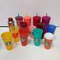 Bundle of Assorted Multicolor Starbucks Tumblers & Cups image number 1