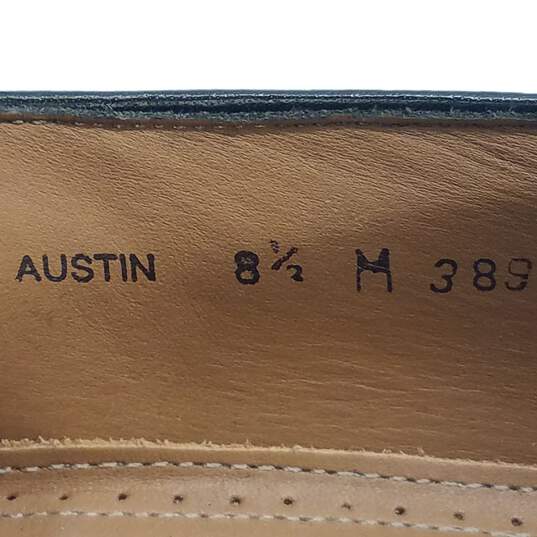 Mezlan Platinum Black Genuine Ostrich Leather Kiltie Loafers Shoes Men's Size 8.5 M image number 8