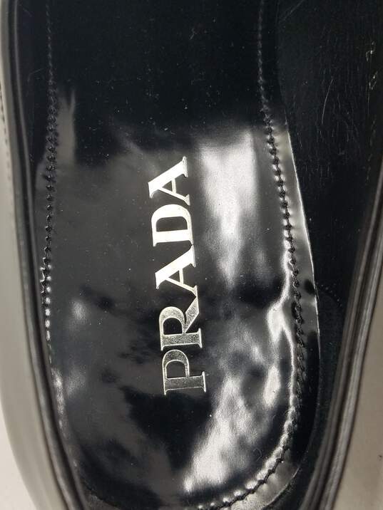 Authentic Prada Black Formal Loafer M 10.5 image number 8