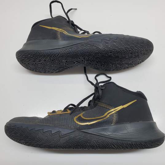 Nike Men's Kyrie Flytrap 3 Black Metallic Gold Basketball Shoes Size 10.5 CT1972-005 image number 5