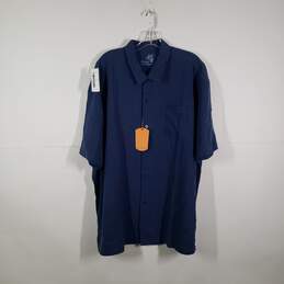 NWT Mens Catalina Twill Chest Pocket Short Sleeve Button-Up Shirt Size XXL