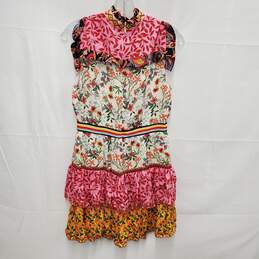 NWT Alice & Olivia Kathy Multi Color Floral Mini Dress Size 4 alternative image