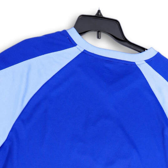 Mens Blue White Texas Rangers Baseball-MLB Raglan Sleeve  T-Shirt Size XL image number 4