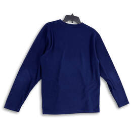 Mens Blue Long Sleeve Logo Crew Neck Pullover Sweatshirt Size Medium alternative image
