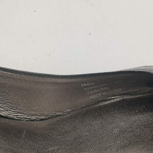 Womens Kerryann A8453 Black Leather Slip-On Wedge Pump Heels Size 10 B image number 7