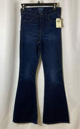 NWT Lucky Brand Womens Blue Pockets Denim High-Rise Bell Flared Jeans Size 2/26
