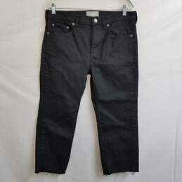 Men's Everlane black straight fit jeans capris **altered** 30 x 23 #2