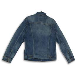 Levi Strauss & Co. Mens Blue Denim Spread Collar Button Front Jacket Size Medium alternative image
