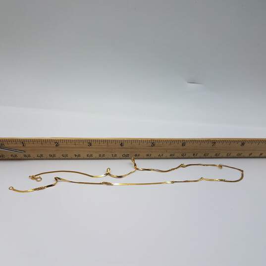 14k Gold Chain Jewelry Scarp 1.3g image number 6