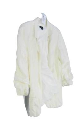 Women's Ivory Yellow Long Sleeve Notch Lapel Blazer Jacket Size 14 alternative image