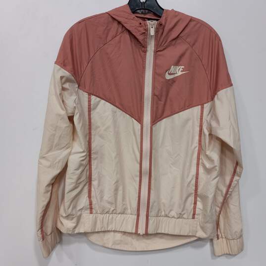 Nike Hooded Full Zip Windbreaker Athletic Jacket Size Medium image number 1