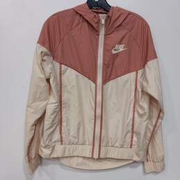 Nike Hooded Full Zip Windbreaker Athletic Jacket Size Medium