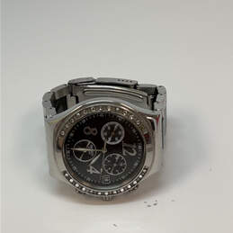 Designer Swatch Irony Silver-Tone Round Dial Chronograph Analog Wristwatch alternative image