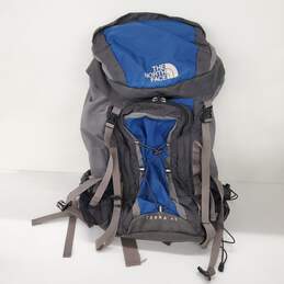 The North Face Terra 40L Internal Frame Blue/Gray Hiking Backpacking Bag