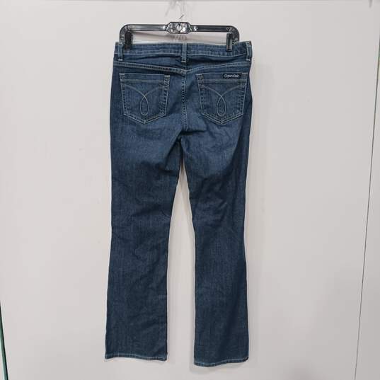 Calvin Klein Women's Blue Flare Jeans Size 8/32 image number 2
