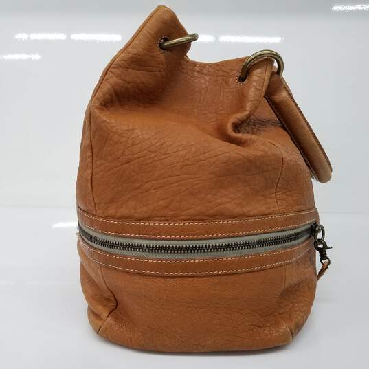 Loyd Maish Brown Leather Hobo Bag image number 3