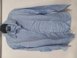 Men's Blue Collared Long Sleeve Dress Shirt Size L