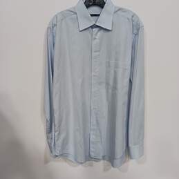 Xacus Light Blue Button Up Shirt Men's Size 16/41