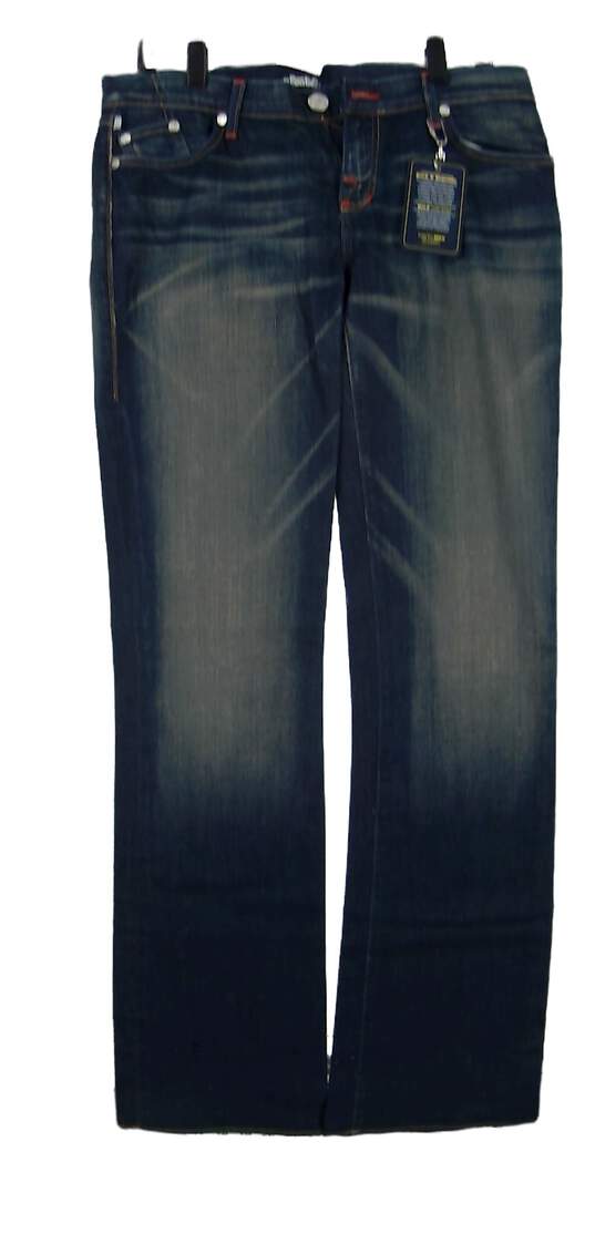NWT Rock & Republic Womens Blue Medium Wash Pockets Bootcut Denim Jeans Size 28 image number 1