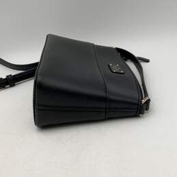 Kate Spade Womens Black Leather Zip Buckle Adjustable Strap Crossbody Bag Purse alternative image