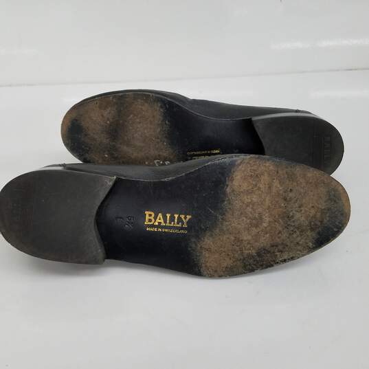 Bally Black Leather Loafers Size 5.5 image number 6