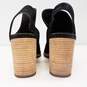 Cole Haan Callista Black Suede Slingback Block Heels Women's Size 9B image number 4