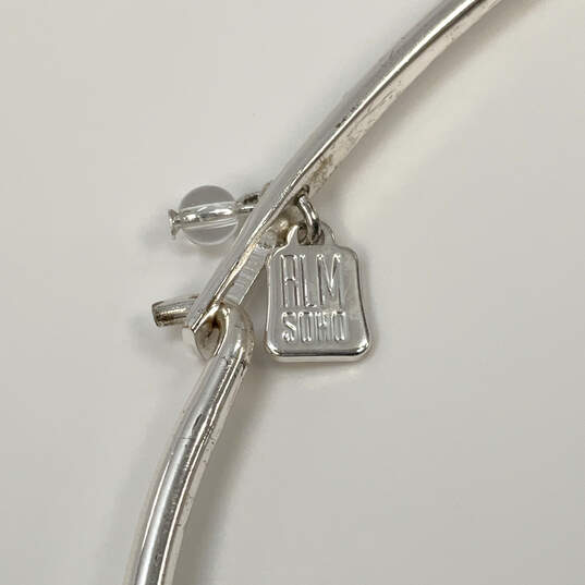 Designer Robert Lee Morris Soho Two-Tone Pendant Choker Necklace image number 4