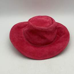 Walkabout Mens Pink Leather Wide Brim Fitted Cowboy Hat Size Small alternative image
