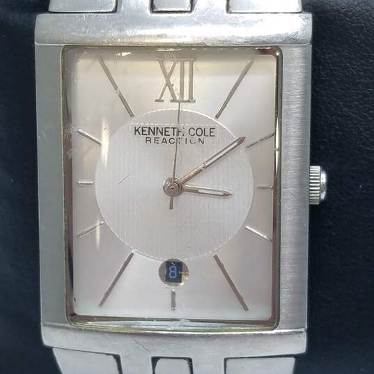 Vintage Retro Design Kenneth Cole Men's Tank Stainless Steel Quartz Watch Collection image number 3