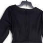 NWT Womens Black Long Sleeve Twist Front Back Zip Sheath Dress Size L image number 4