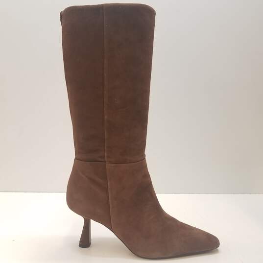 Sam Edelman Samira Brown Suede Heeled Boots Women's Size 8M image number 5