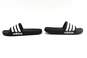 adidas Black & White adilette Cloudfoam Slides Men's Shoe Size 10 image number 5