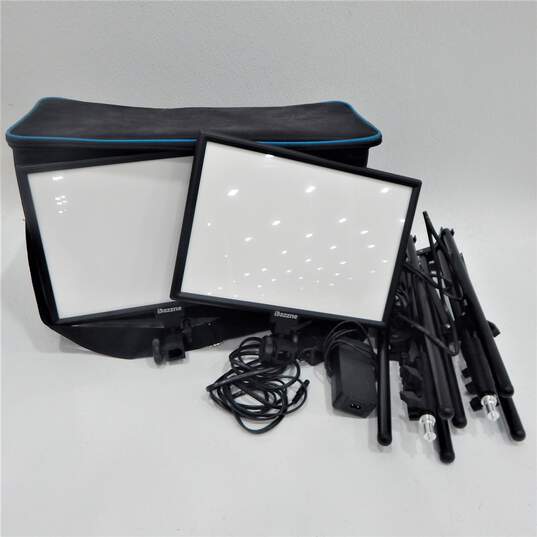Dazzne D50 Professional Photography Lights W/ Carrying Case image number 1