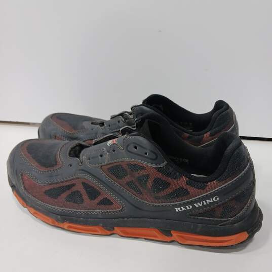 Red Wing Orange And Black Shoes Men's Size 12 image number 4