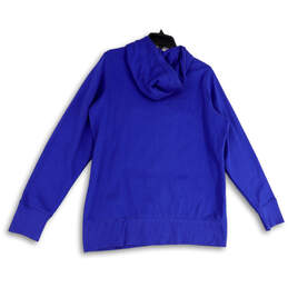 NWT Womens Blue Long Sleeve Pockets Stretch Full-Zip Hoodie Size X-Large alternative image