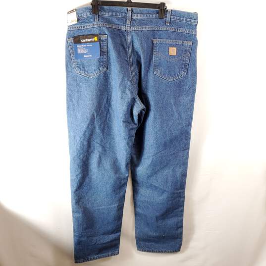Carhartt Men Blue Denim Relaxed Jeans Sz 44 NWT image number 5