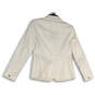 NWT Womens White Notch Lapel Single Breasted Two Button Blazer Size 2P image number 2