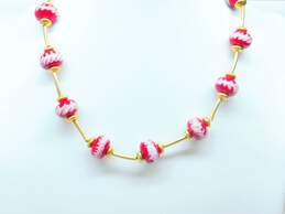 Artisan Gold Filled & Glass Bead Drop Earrings Necklace & Bracelet 39.3g alternative image