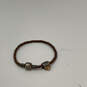 Designer Pandora 925 Sterling Silver Twisted Leather Strap Charm Bracelet image number 2
