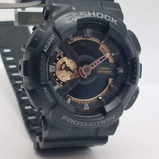 Casio G-Shock GA-110 RG 51mm Black Gold Dial Analog Digital Watch 74g image number 4