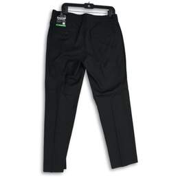 NWT PGA Tour Mens Black Flat Front Stretch Straight Leg Chino Pants Size 34X30 alternative image
