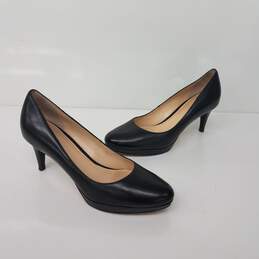 Cole Haan Womens NikeAir Leather High Heel Pumps Pointed Toe Black Size 8A