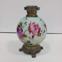 Floral Glass Lamp alternative image