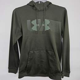 Green Loose Fit Cold Gear Hoodie