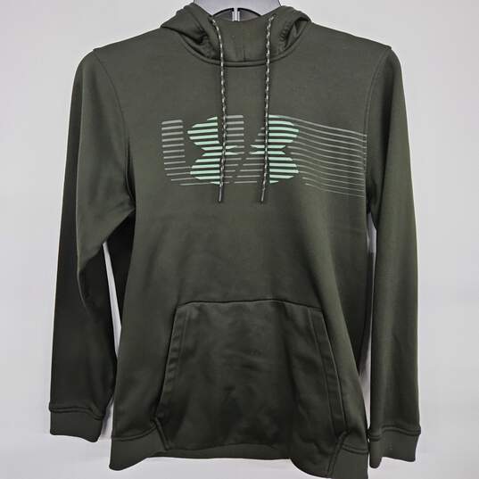 Green Loose Fit Cold Gear Hoodie image number 1