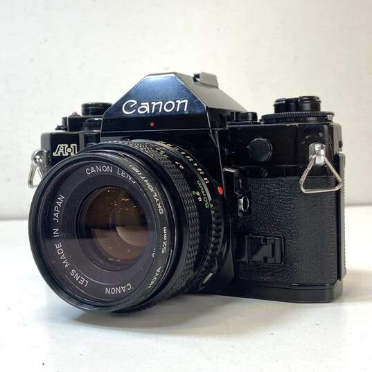 Canon A-1 35mm SLR Camera with 50mm & 135mm Lens image number 3
