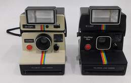 Vintage Polaroid Q-Light One Step & Plus Instant Film Land Cameras