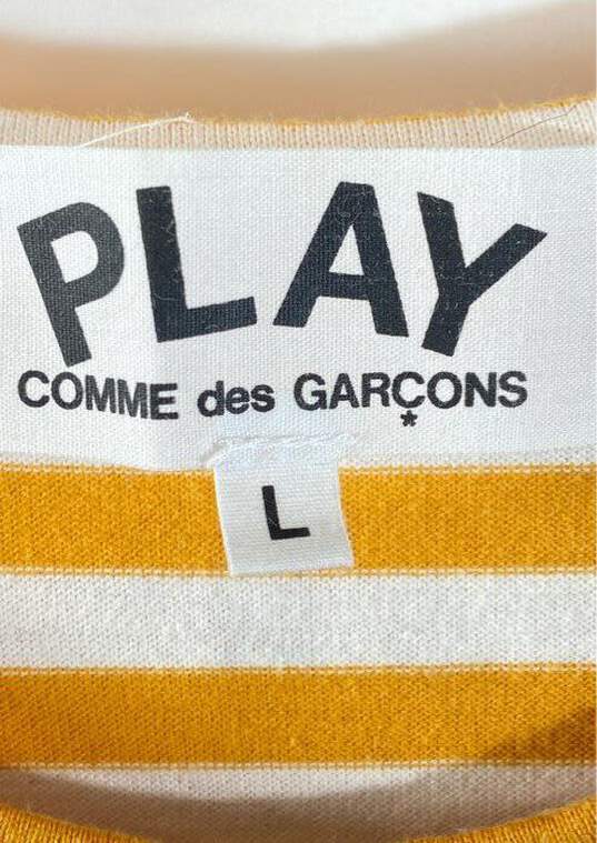 PLAY Comme Des Garcons Yellow Long Sleeve - Size Large image number 3