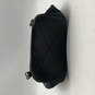 Womens Leather Black Adjustable Shoulder Strap Inner Pockets Zipper Backpack image number 3